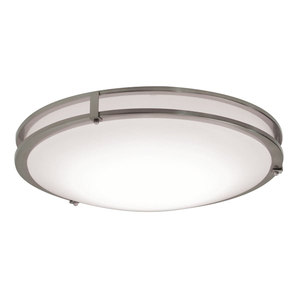 Afx Carlisle 12 LED Flush Mount, Satin Nickel Finish CAF121200L5AJD1 - main